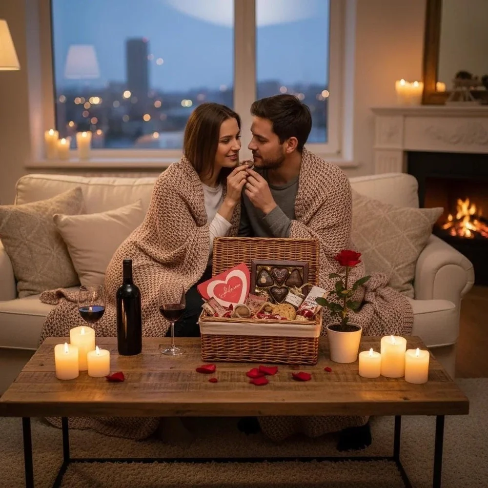 Date Night Gift Basket - Romantic Evening In for Two